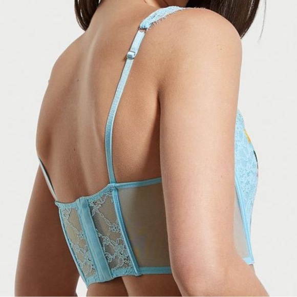 New Victoria's Secret Unlined Lace - Up Corset Top Dream Angels Size Small DD - Picture 4 of 14